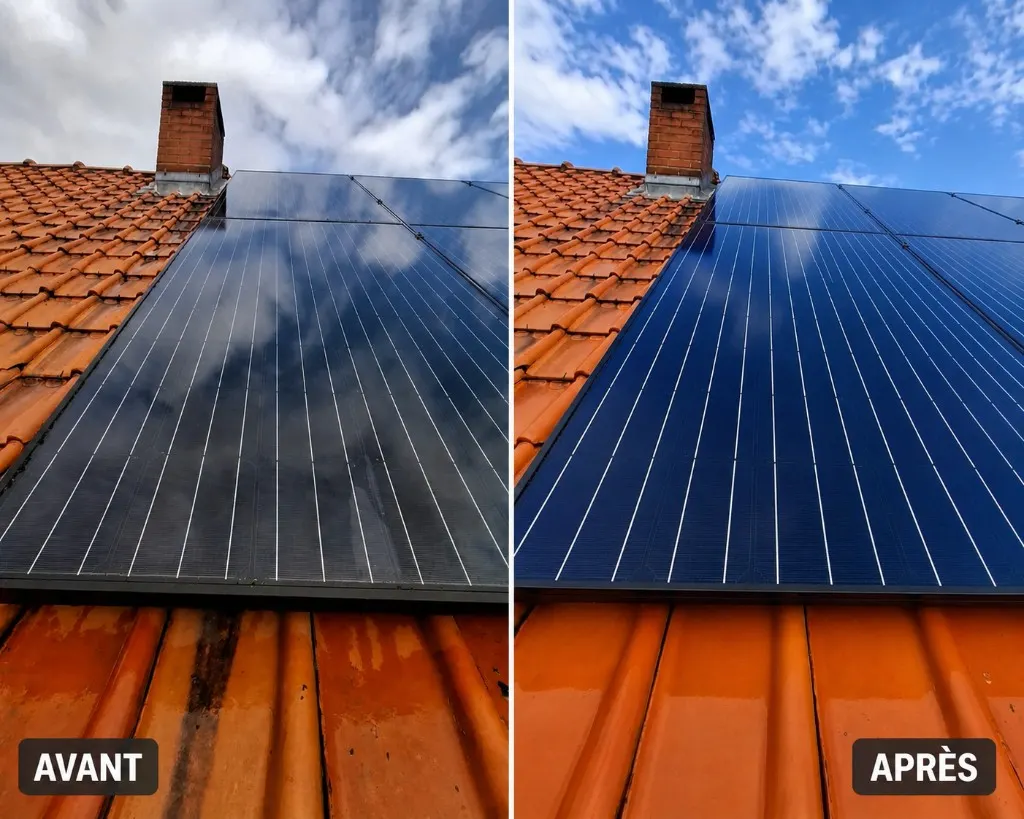 Réalisation Makclean — Panneaux solaires à Celles